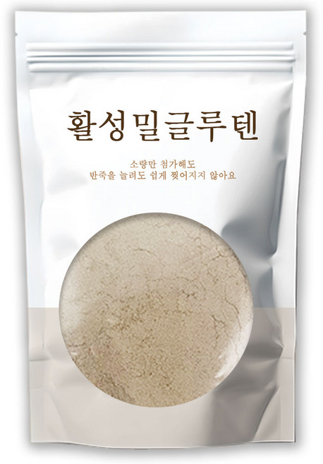 활성밀글루텐 100% 프랑스산 고단백 밀가루 비건 제빵용, 1개, 200g