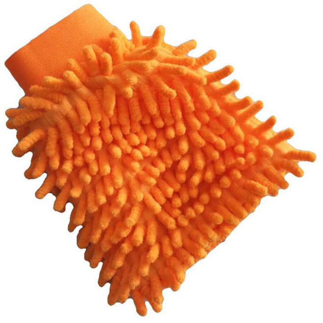 세차 장갑 셔닐 실 산호 양털 장갑 세척 와이퍼 자동차 청소 수건 자동 먼지 세탁기 미트 자동차 청소 액세, 1개, Random Color