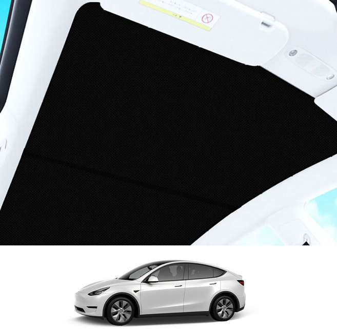 썬루프 햇빛가리개 커튼 암막 테슬라, 모델Y 2020~ 블랙, 1개