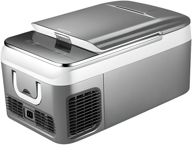 미홀 차량용 가정용 듀얼 냉장고, 26L, 그레이