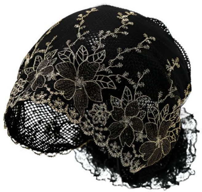 골든플라워 레이스 메쉬망사모자 두건모자 엄마모자 HA0505