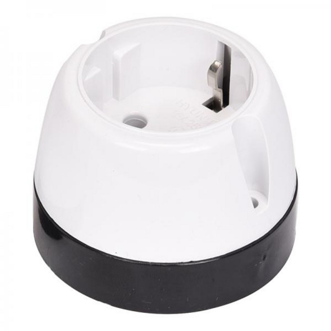 현대일렉트릭 접지 노출 1구 콘센트(연선 나사타입), 1개