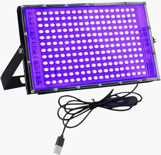 사는잼 LED 헤르엔 식물 UV램프 재배등 레진공예 젤네일 파티 공연 형광 야광 블랙라이트 조명, 1개