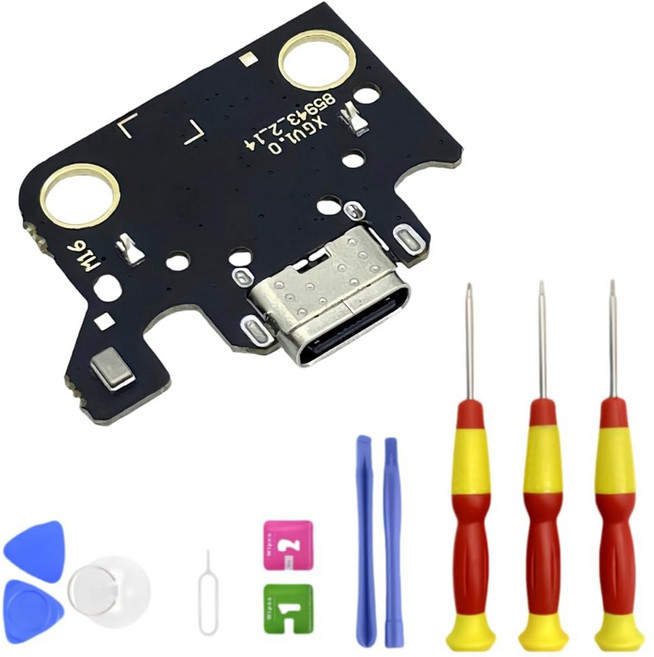 삼성 갤럭시 A7 T505용 탭 10.4 T500 USB 충전 포트 플렉스 케이블 교체용 타입-C 도크 보드 커넥터 포트(수리 도구 키트 SM-T500 SM-T505 포함), 1개