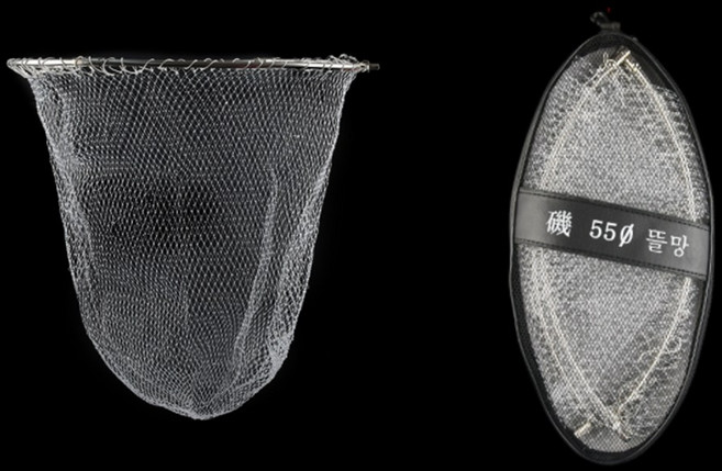 뜰채 수제 경심망 스텐 후레임 프레임 케이스 세트 뜰채망 바다 민물 낚시 용품 뜰망 촘촘한망 학꽁치망