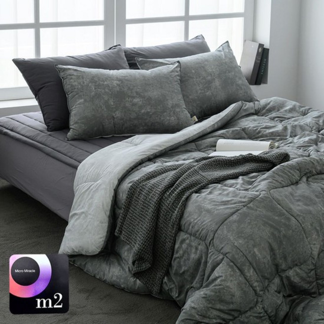 이불 마블 베개커버 50 70 차콜