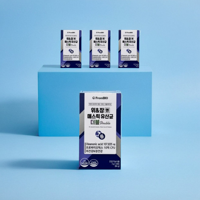 프롬바이오 매스틱 유산균 위앤장 유산균더블 효능, 84g, 4개