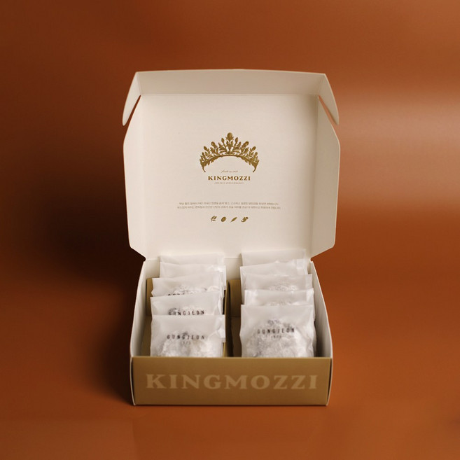 전국 5대 빵집 광주 궁전제과 왕떡 세트 개별포장 찹쌀떡, 10개, 100g