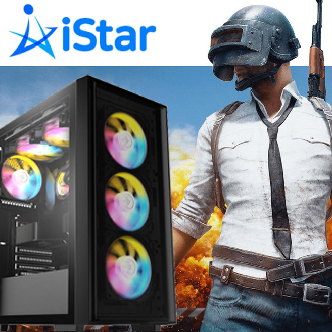 조립PC 고사양 게임용 데스크탑 롤 배그 발로란트 게이밍 사무용 컴퓨터, 24번 6700+3060+16G+사은품제외, 블랙, 250GB, 16GB, WIN11 Home