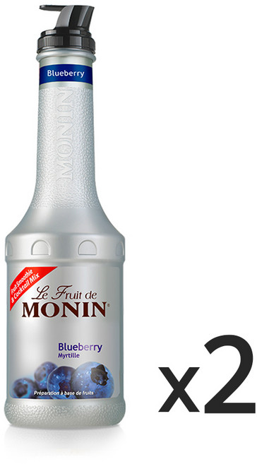 모닌 블루베리 퓨레 1000ml, 2개, 1L