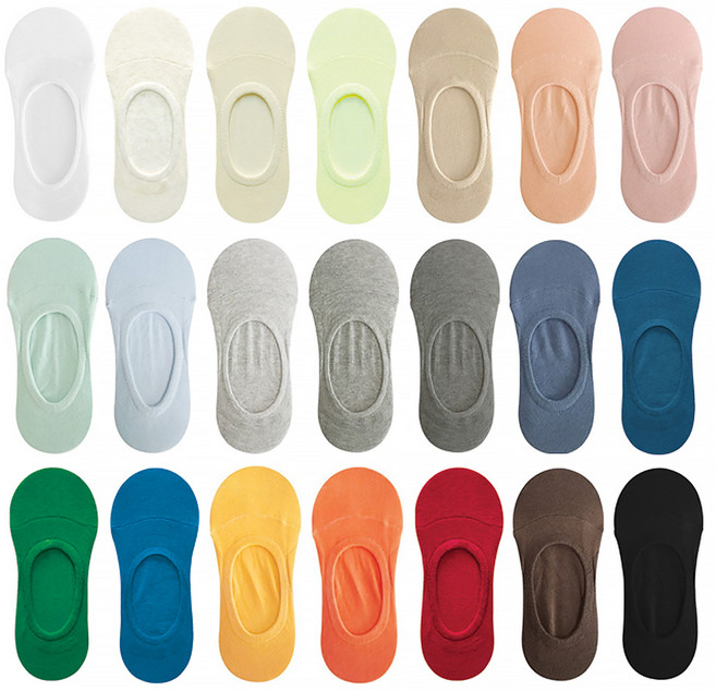 몽삭스 여성용 안벗겨짐 밀착 페이크삭스 덧신 양말 10켤레