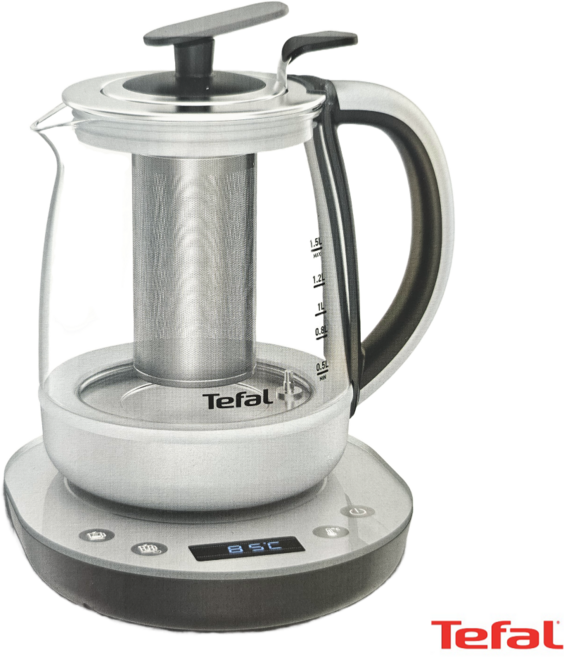 테팔 티포트 티메이커 차주전자 티팟 티주전자 전기포트+마제로 장비구니증정, BJ800DKR(실버 블랙)