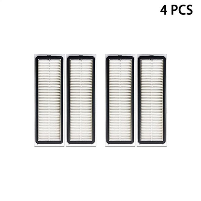 Dreame Mova S10 Mova S10 Plus 로봇 진공 액세서리 먼지 봉투 걸레 메인 사이드 브러쉬 천 HEPA 필터 예비 부품, Black, 1개