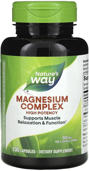 Nature's Way 마그네슘 복합체 캡슐 100정(캡슐 1정당 250mg), NaturesWay마그네슘복합체캡슐100정캡슐1정당25, 1개 - 쿠팡