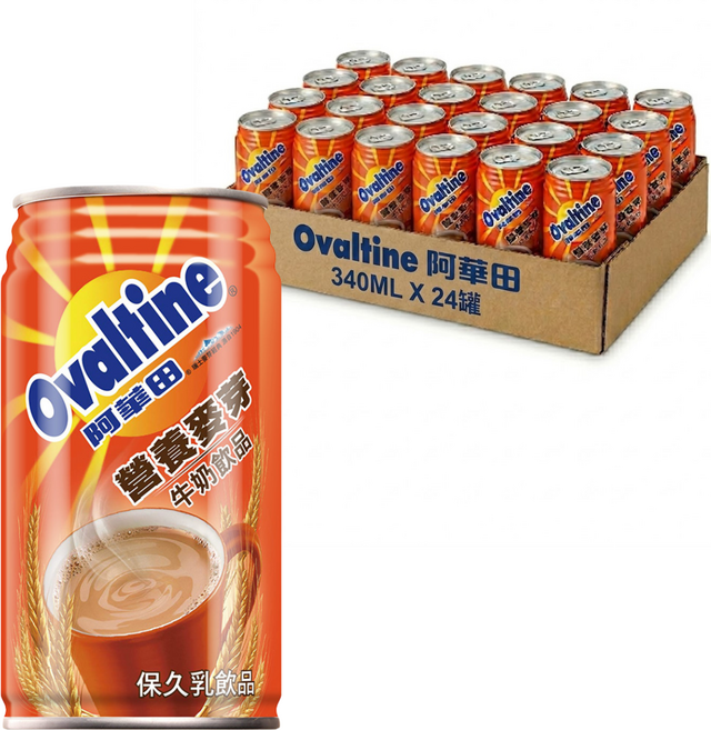 Ovaltine 阿華田 營養麥芽牛奶飲品, 24罐, 340ml