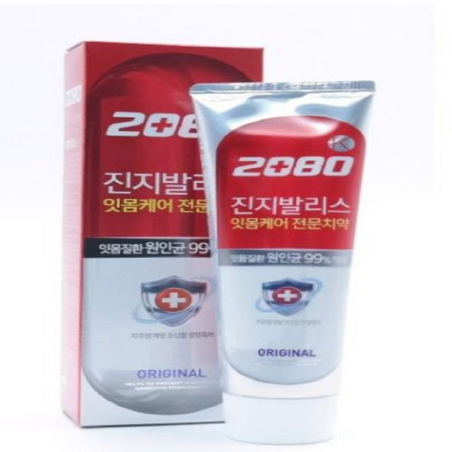 2080K 진지발리스 치약 오리지날 잇몸질환 예방 억제, 1개