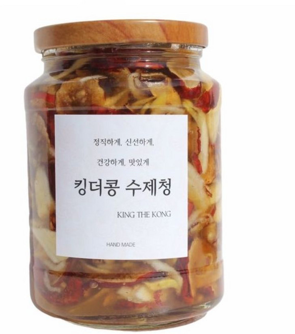수제한방청 과일청선물로 제격인 배 도라지 생강 대추 꿀수제청 490ml, 1개, 1개입