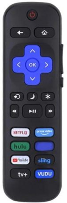 Roku TV 교체 리모컨 TCL Roku Hisense Roku Onn Roku Philips Roku TV 유튜브 기능 리모컨, 2) B, 01 as show