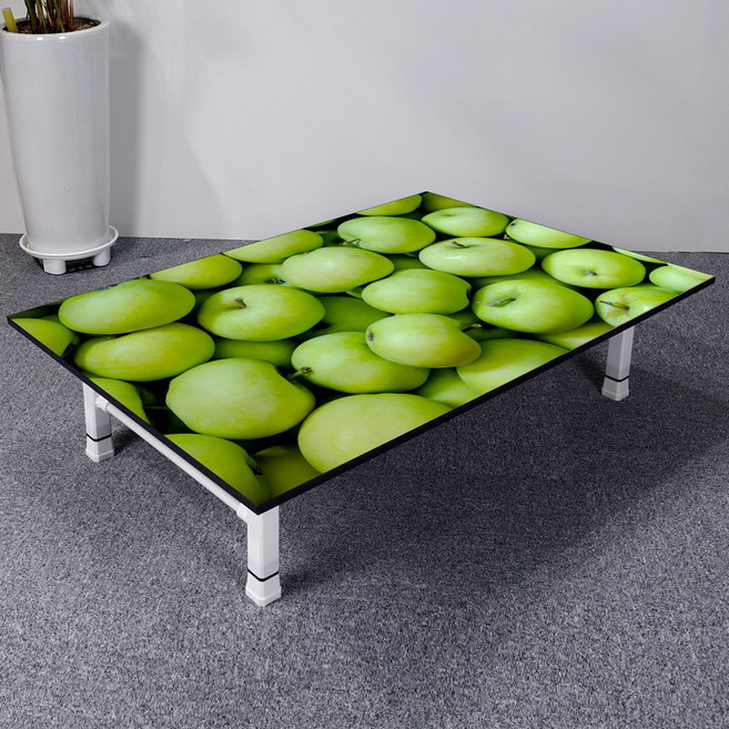 대성액자 특허받은 하이그로시 액자테이블 밥상 집들이 거실 교자상, 06.그린사과