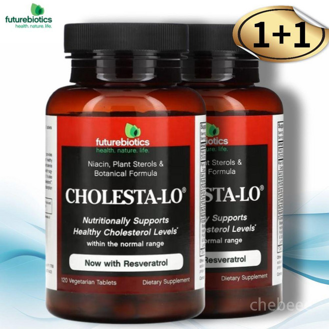퓨쳐바이오틱스 콜레스타로 120캡슐 2병 니아신 크로뮴 레스베라트롤, 120정