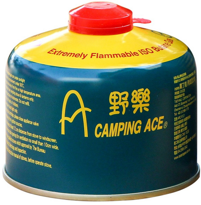 野樂 CAMPING ACE 高山寒地異丁烷瓦斯罐 ARC-9121, 230g, 1個