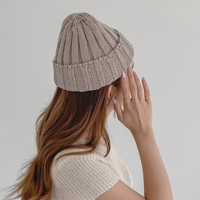 캡조아 봄 여름 지사 골지 무지 비니 남녀공용 국내제작