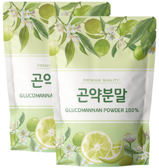 닥터릴리 곤약 분말 가루 글루토만난, 2개, 500g