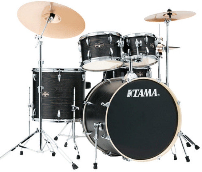 [타마] TAMA ImperialStar(임페리얼스타) 드럼세트 5기통 색상 Black Oak Wrap IE52KH6W-BOW, 1개