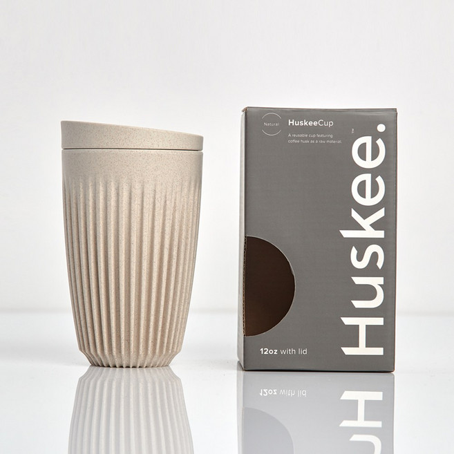 Huskee 澳洲咖啡豆殼環保杯 (附杯蓋), 1個