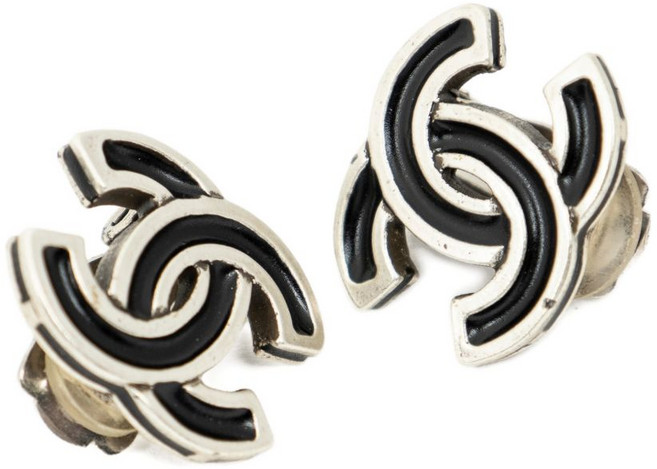 샤넬 중고 CC 클립온 이어링