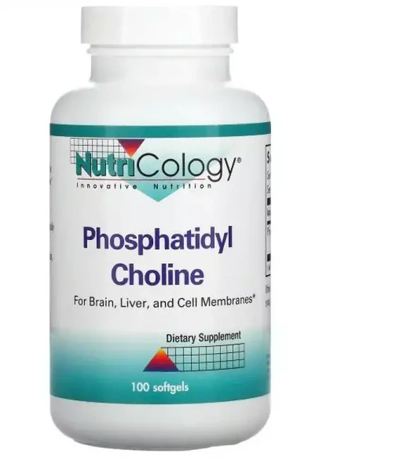 뉴트리콜로지 인지질 레시틴 포스파티딜콜린 Phosphatidyl Choline 100정 소프트젤, 1개 - 쿠팡