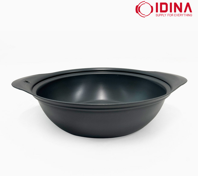 뚜껑 없는 경질 스마트 냄비 업소용 가벼운 찌개 냄비, 1개, 단일, 28cm