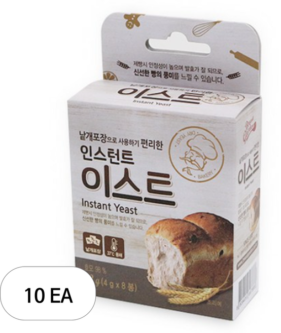 브레드가든 인스턴트 이스트, 32g, 10개