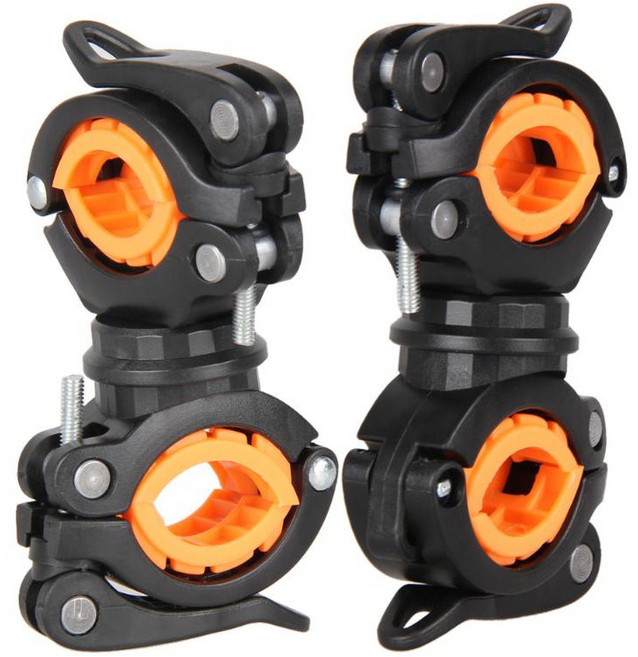 자전거 라이트 거치대 회전 다용도 몬스터 고정대 후레쉬 전조등 고정 브라켓, 1개