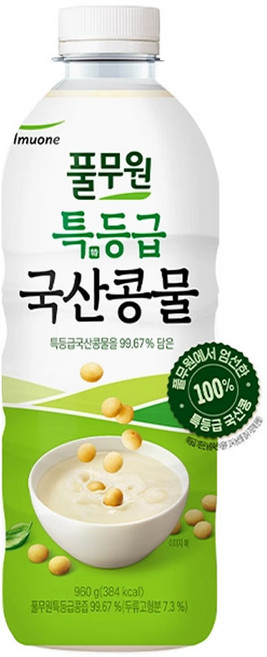 (냉장)[풀무원]특등급 국산콩물960g, 960g, 2개