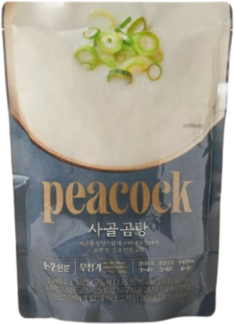 피코크 진한 사골곰탕 500g 3팩, 3개