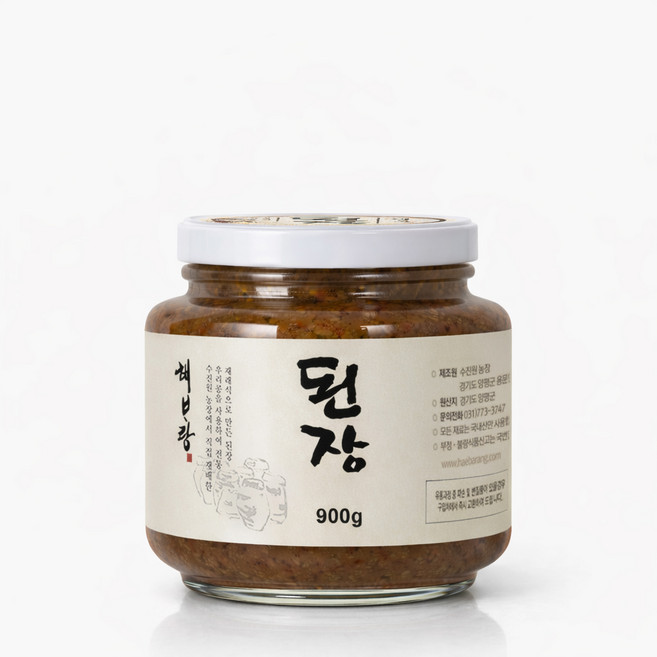 해바랑 수진원 전통 재래식 된장 900g, 1개