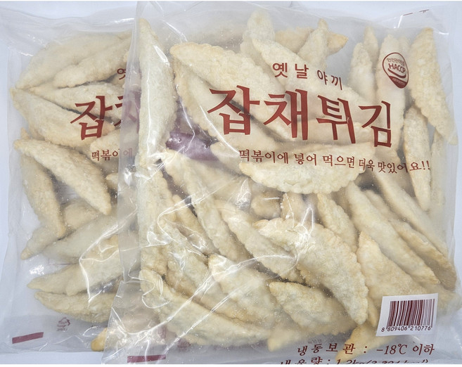 만복식품 옛날야끼 잡채튀김 분식 떡볶이/야끼만두 1.2kg, 2개