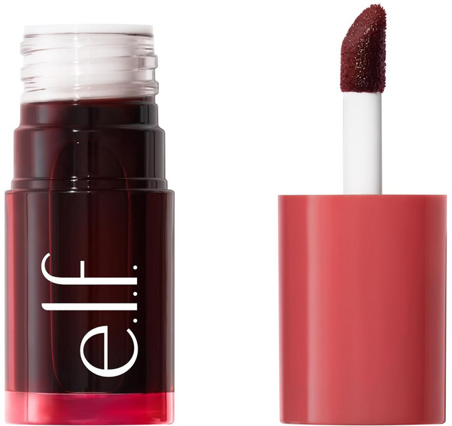 E.l.f. Sheer For It 블러쉬 틴트 다용도 오래 지속되는 립 & 치크 메이크업 자연스러운 플러시 마감 비건 및 크루얼티 프리 레프트 온 레드, 체리 콜라, 1개