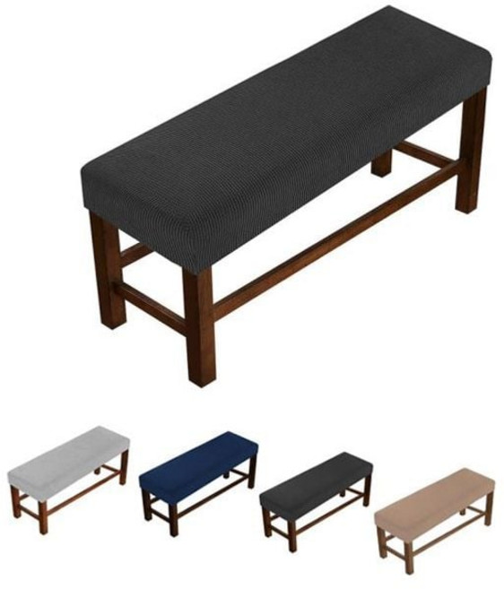 식탁 벤치형 의자커버 리품 덮개 초간편 호텔 식탁 방진 리품 탄성 사무실 가정 피애노 와플형 벤치형 aud+0719At, 네이비, 1개