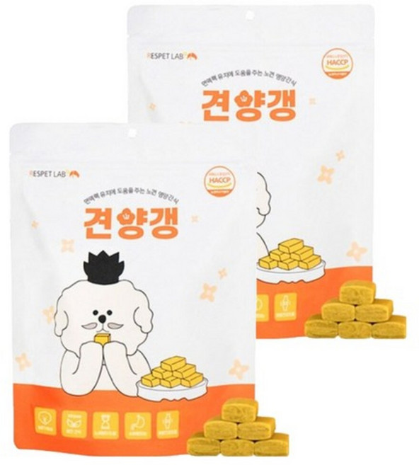 리스펫랩 강아지 노령견 간식 견양갱 7g x 30p, 면역력 유지, 210g, 2개