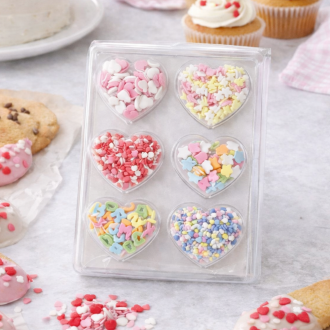 하임몰 베이킹 데코 스프링클 6종, 1세트, 20g