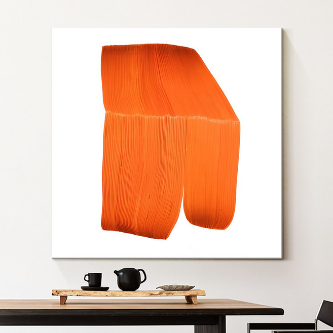 [인메이블] 로낭 부홀렉 1~14번 그림 추상화 액자 거실 카페 인테리어 개업 집들이 선물 색체 테라피 Ronan Bouroullec, 07.LNB-로낭 브러쉬, 포스터+메탈액자 [화이트]