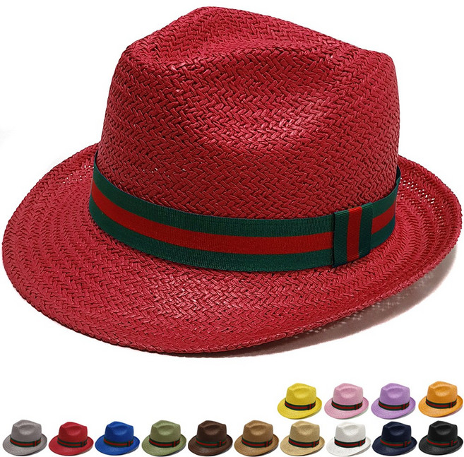 지사 여름 중절모 페도라 남자 여자 예쁜 모자-HAT240534