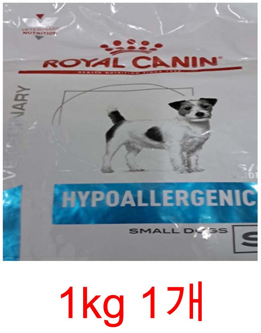 로얄캐닌 강아지 하이포알러제닉 스몰독 식이알러지 처방사료 정품보장, 1kg, 1개, 식이민감성+아토피