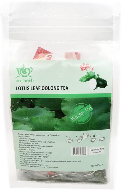 Cn herb 겨울 멜론 연꽃 잎과 우롱차 250g/백 삼각형 백 연꽃 잎차 로즈 티 계수나무 씨앗 및 우롱 차, 250g, 1, 50