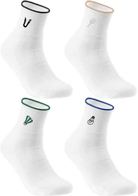 테크니스트 TS-34 배드민턴 선수용 국대 장목 스포츠양말, 블랙