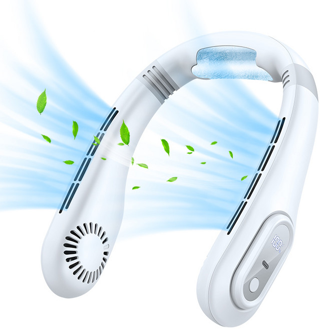 스타일닥터 특허디자인 냉각패드 넥선풍기 USB 충전 위니쿨 급속냉각 스포츠 무풍선풍기, 화이트, J18