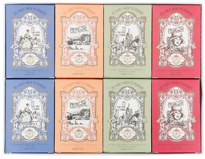 뱅네프생토노레 1779 사봉 파퓨메 비누 4종 x 2p, 1.08kg, 1세트