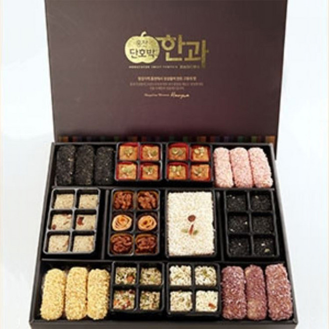 [홍천명품한과] 고급 전통 찹쌀 한과 유과 선물 세트 프리미엄 명품 단호박한과, 04.어울림, 1개